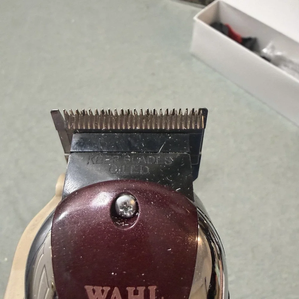 Wahl Magic Clip Hair Clipper Maroon Silver 5-Star Series 8451 Fade Trimmer